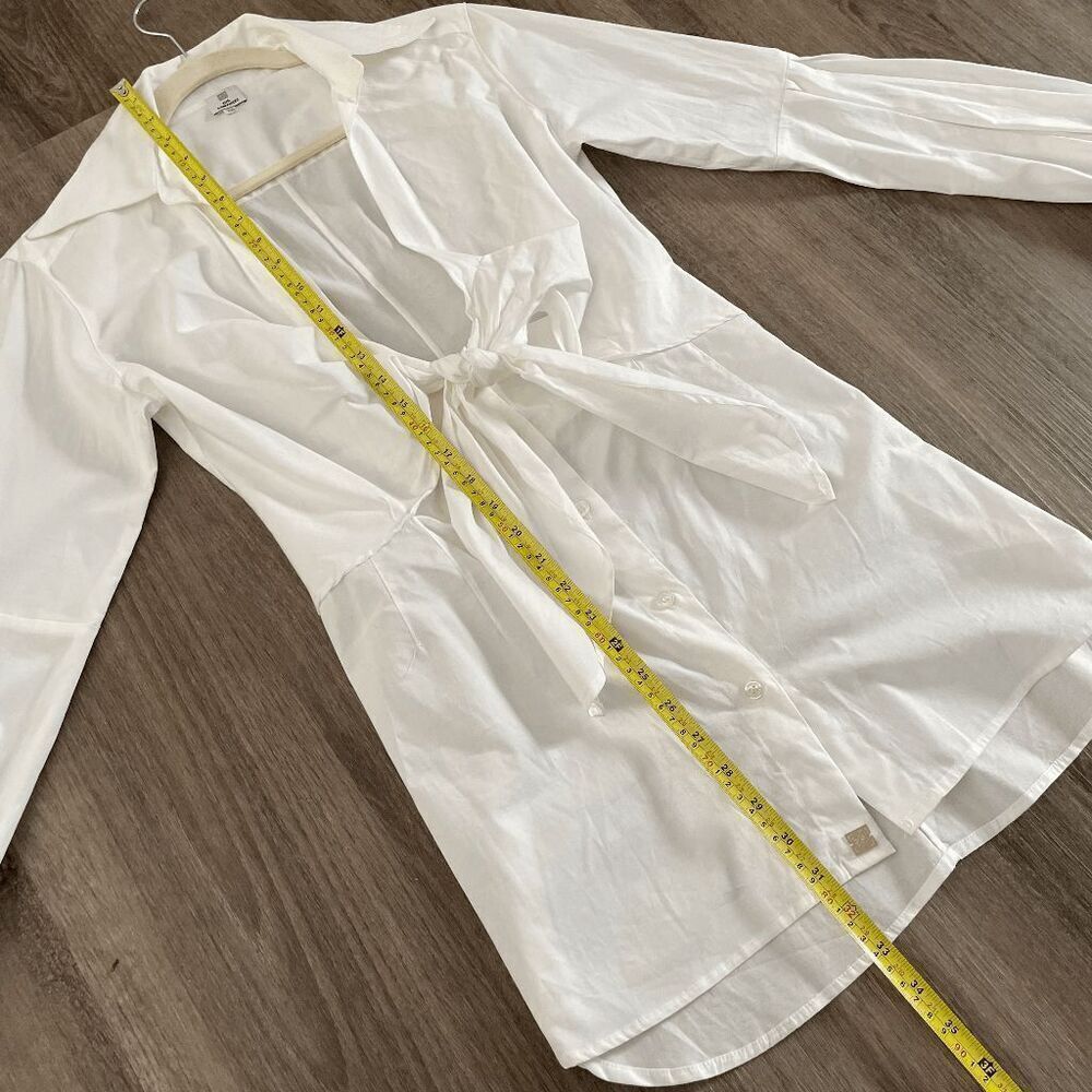 Gil Santucci Shirt Dress White Size 44 - Picture 6 of 8